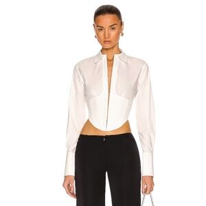 Dion Lee White Undercorset Shirt